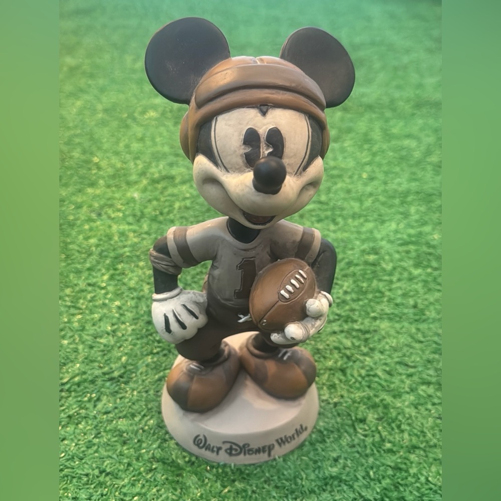 Disney Mickey Mouse Football Cake Topper - Brown and Black